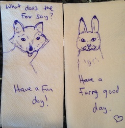 Critter napkins by Shannon 3