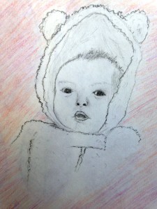 First baby drawing by Shannon Mayhew