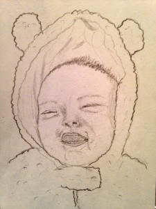 smiling baby by Shannon Mayhew